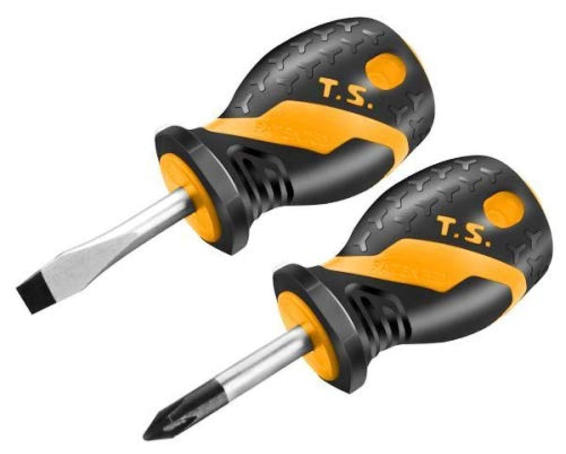 Tolsen Stubby screwdriver set, 2 pieces.