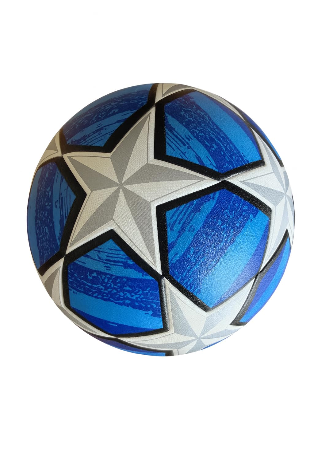 Football, size 5 - multi color- blue, (14.5x14) cm