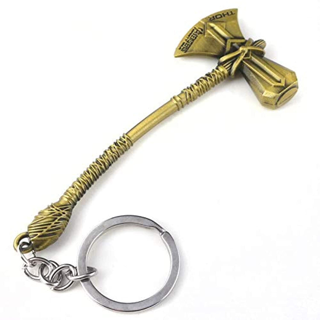 Infinity War Thor Axe Hammer Keychain Thor Stormbreaker Key Chain for Movie Fans Car Keyring