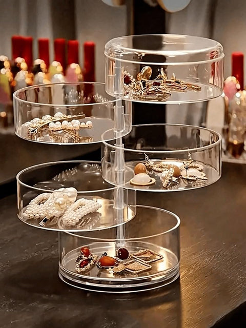 "Acrylic Rotating Accessory Organizer - The Perfect Solution for Organizing Your Accessories in Style and Fashion" - Generic