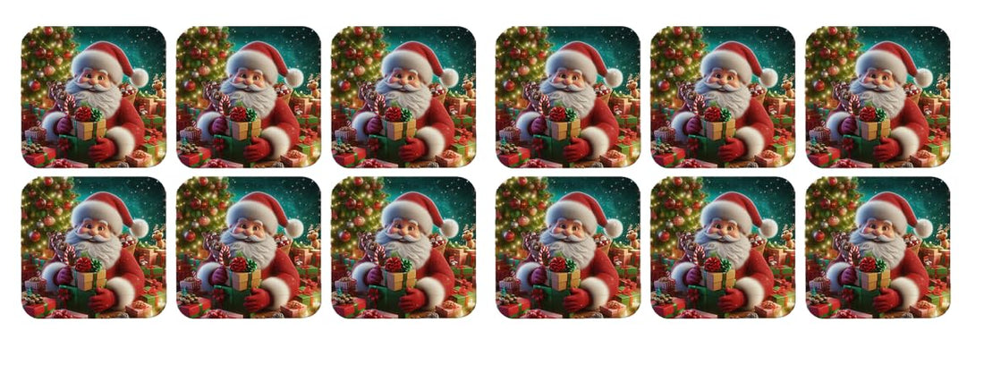 Party plates in distinctive shapes for CHRISTMAS size (24x24), pack of 12 pieces