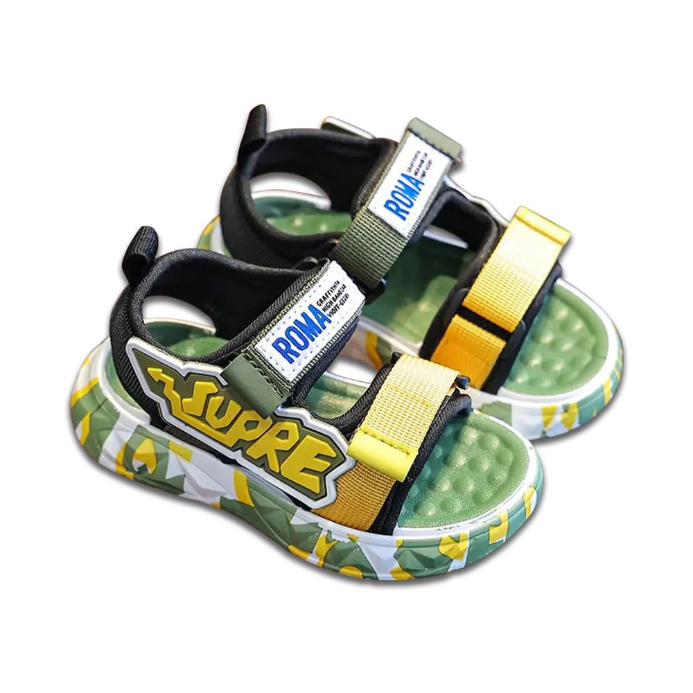 Super Boy's Fabric and Rubber Outdoor Sandal