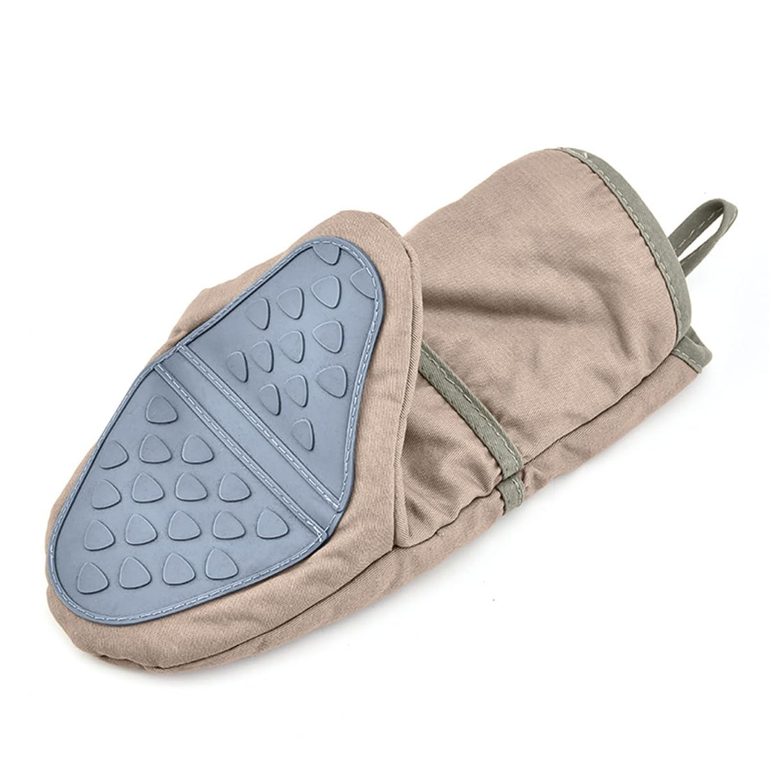 Oven Gloves - Silicone Oven Mitts Heat Resistant, Long & Non-Slip Kitchen Gloves with Soft Cotton Lining, Durable and Machine Washable for Cooking, Baking and BBQ (Grey)
