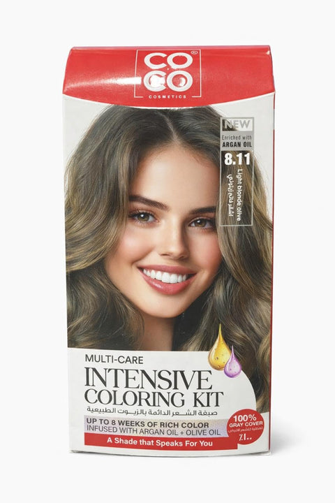 Coco Hair Dye Light Blonde Olive No.8.11