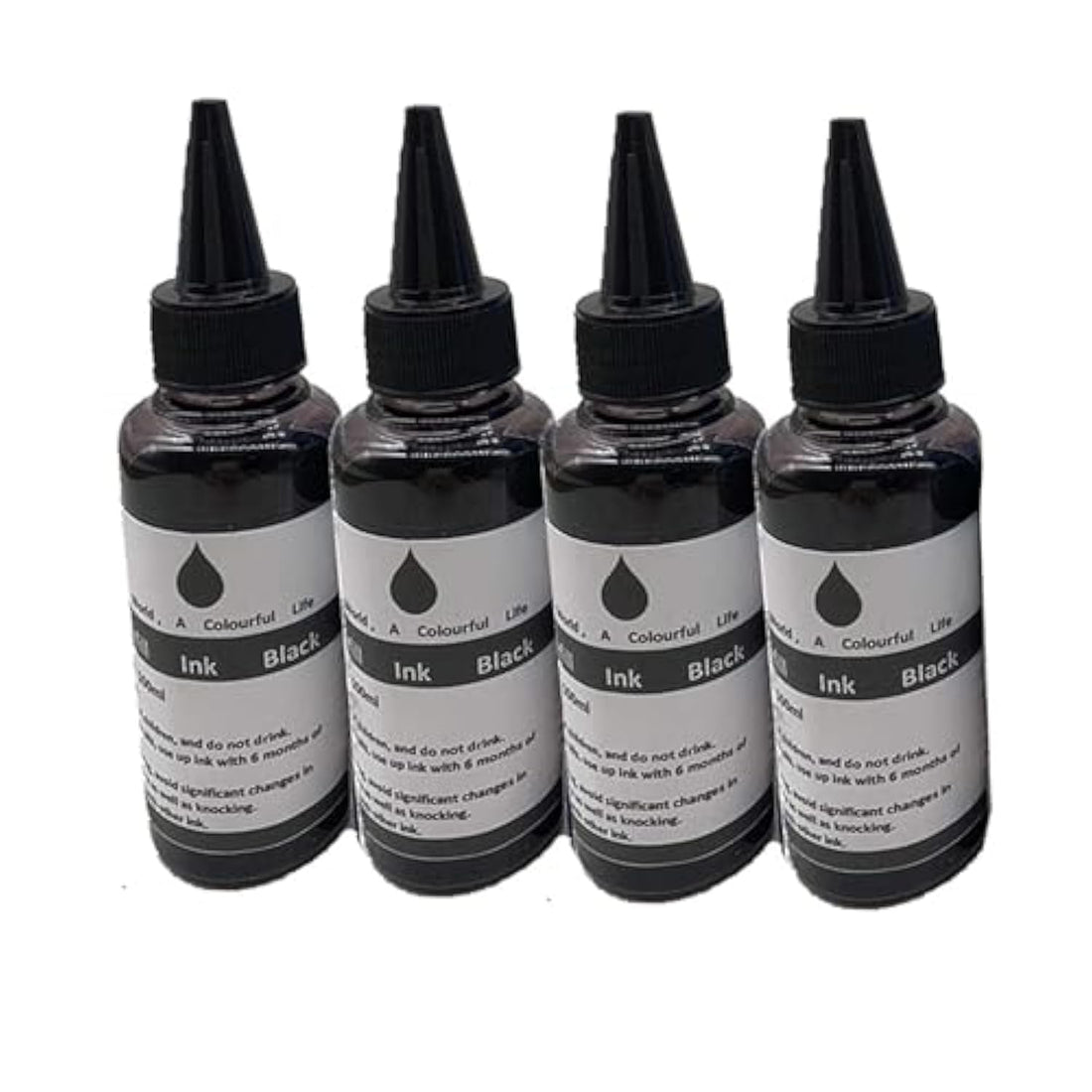 N+A 100Ml / Bottle Dye Printer Ink Refill kit for HP Ink Cartridges 952 950 951 932 933 60 61 952 902 901 62 63 21 22 920 940 934 935 564 711 970 971 94 95 96 56 57 650 901 65 67 66 (4 Black)