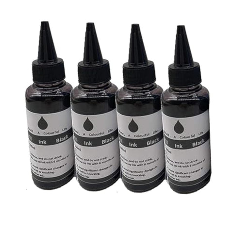 N+A 100Ml / Bottle Dye Printer Ink Refill kit for HP Ink Cartridges 952 950 951 932 933 60 61 952 902 901 62 63 21 22 920 940 934 935 564 711 970 971 94 95 96 56 57 650 901 65 67 66 (4 Black)