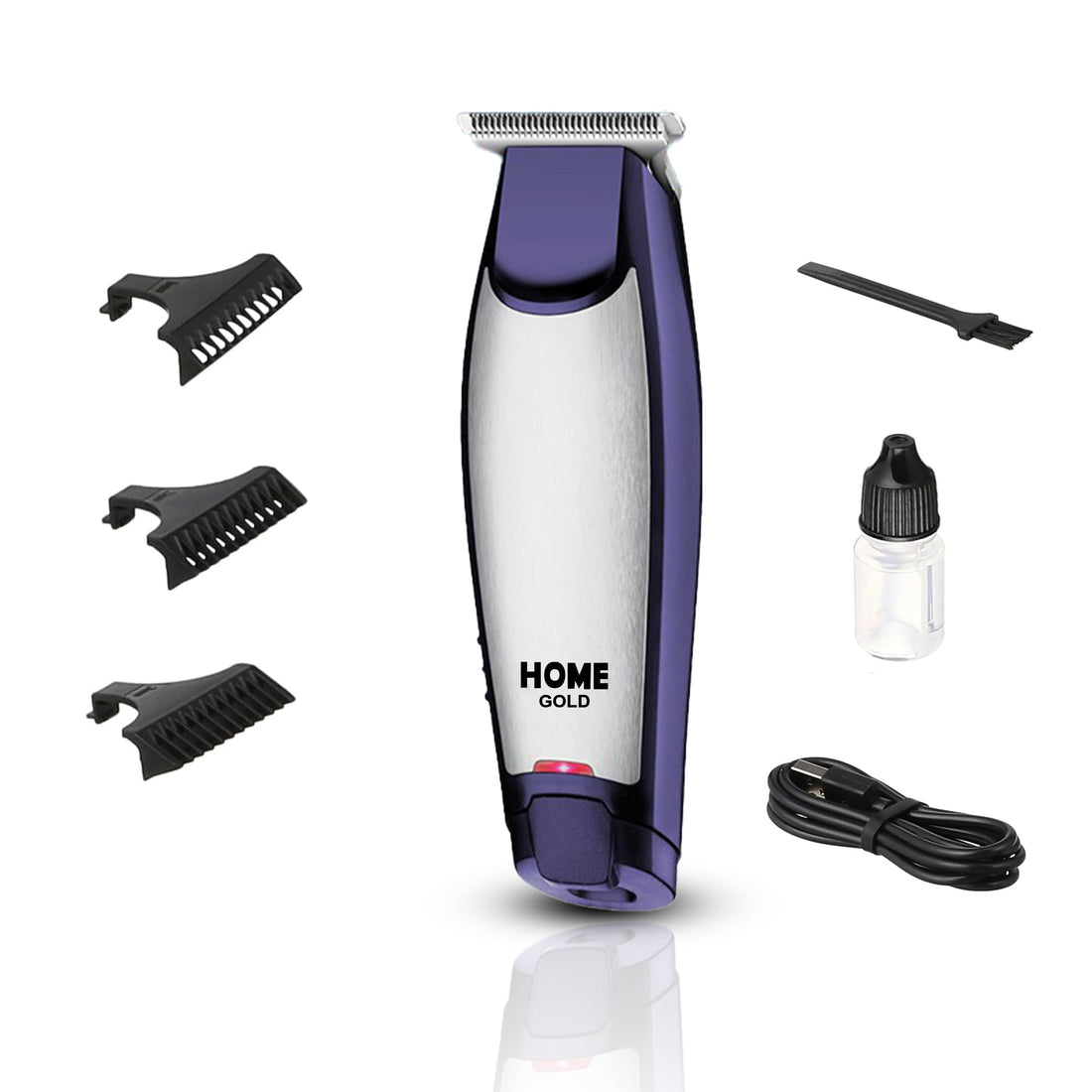 Home Gold Professional Hair Shaver & Clipper, with Carbon Steel Cutter, Safe Materials, 5W Power, 90 Min Runtime, and Indicator Light, HG-521