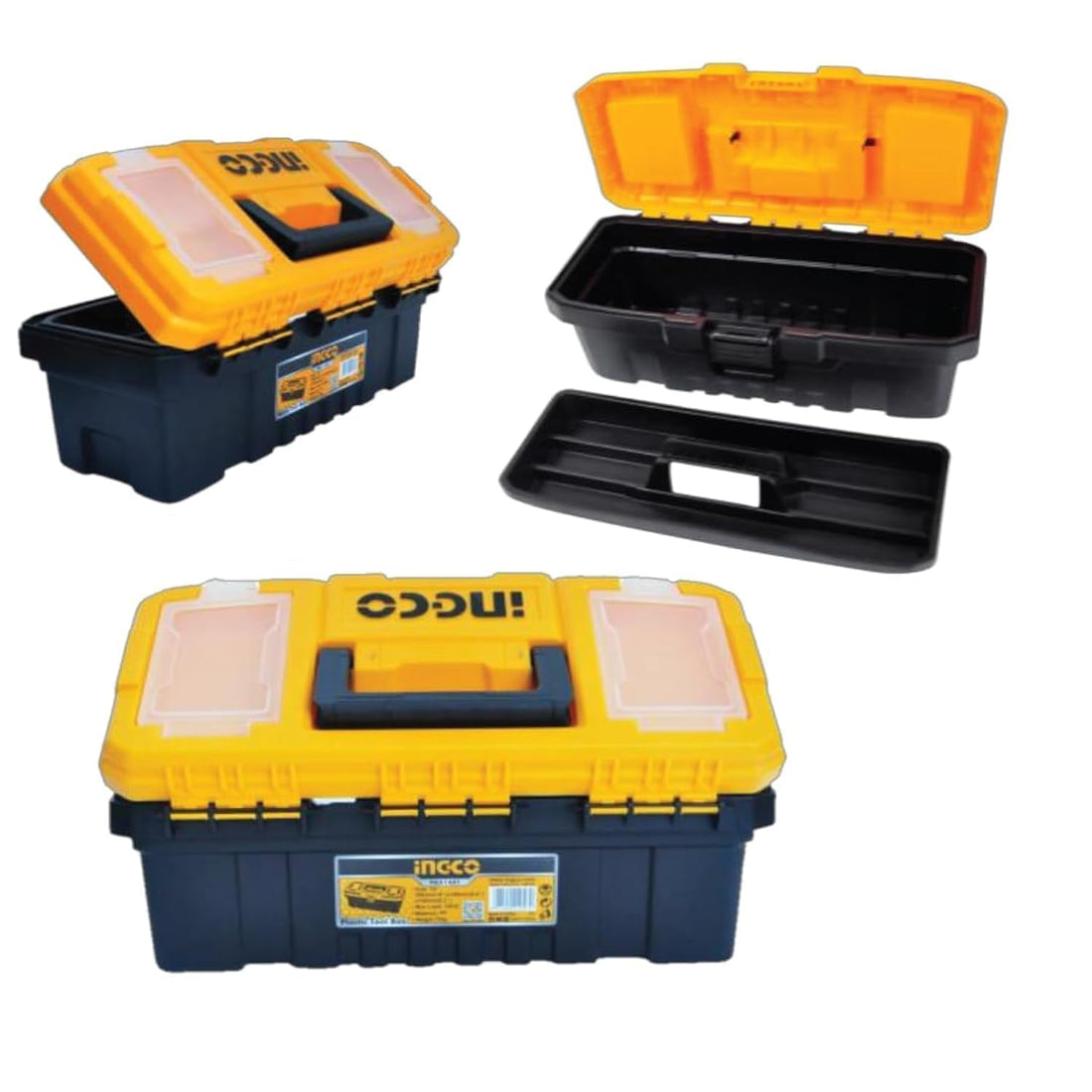 Ingco PBX1401 Plastic Tool Bag, 14-Inch Size