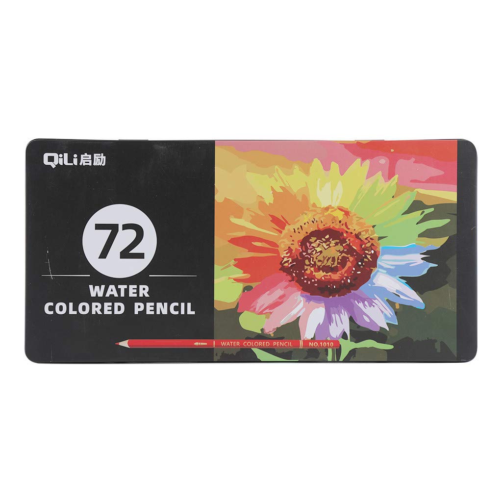 Hukz Colouring Pencils,Drawing Pencils, 36/72/120 Water Soluble Water Color Wooden Pencil (72 Assorted Colours)