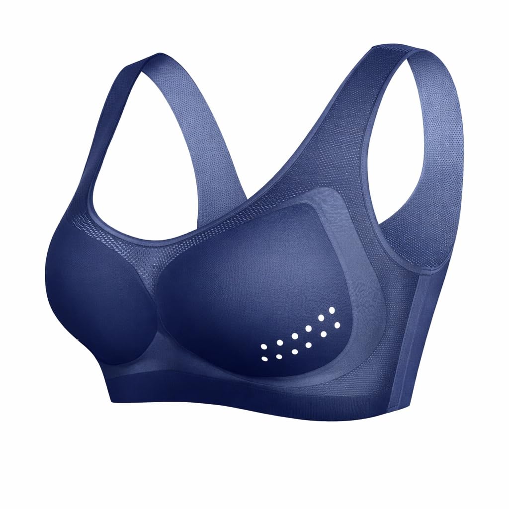 Women's Seamless Sports Bra – Vest Design with Detachable Cup, Breathable Elastic Mesh Material, Wireless, Comfortable Support and Perfect Stability, for Sports and Daily Use