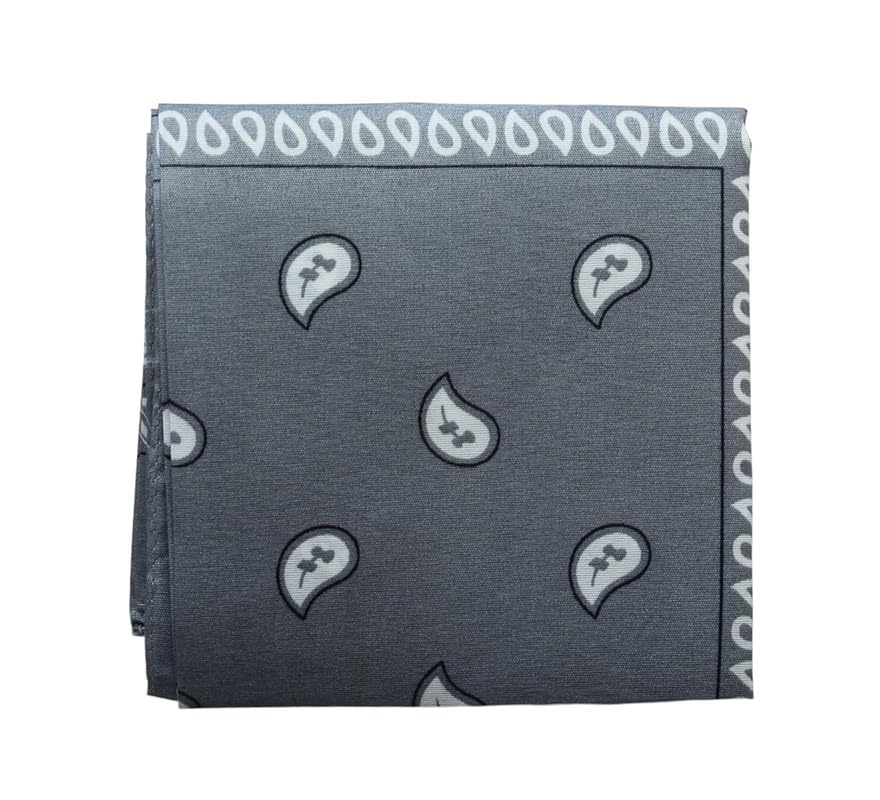 Cotton Hair Scarf for Women - Grey