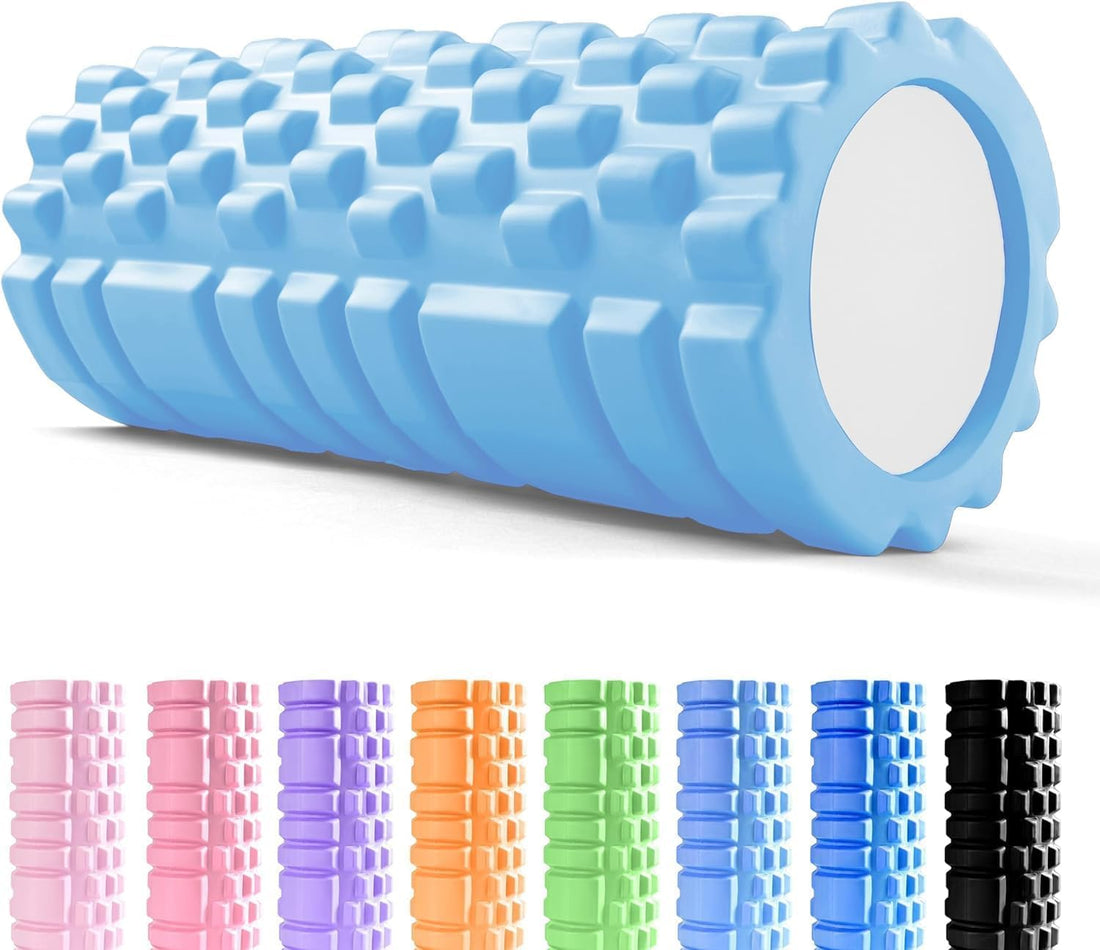 Yoga Roll - Foam Roller, Fitness Foam Roller, Deep Muscle Massage Roller Lightweight Muscle Massage for Yoga and Pilates for Muscle Relaxation, Balance Exercises (Multi Color, 45cm)