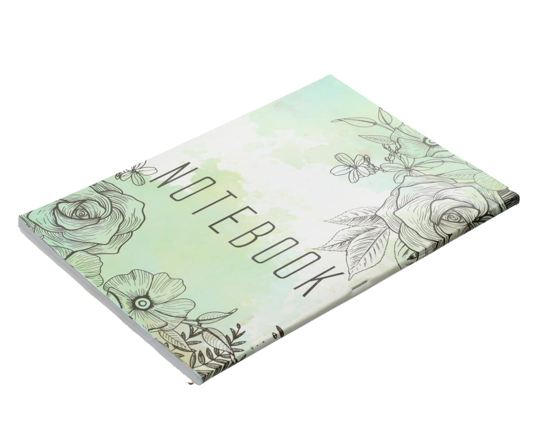 Extra Line University Notebook Pin 100 Pages Green Tree Design A4 Cover stylish and eco themed notebook for writing Green