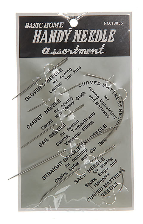 Assortment 18055 Set of Needle Sewing Machines with Different Sizes - Silver, 7 Pieces