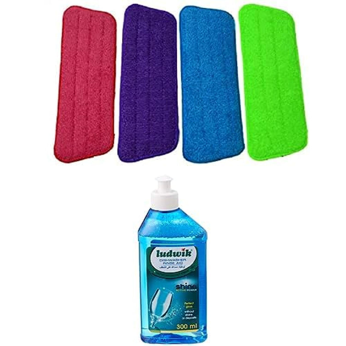 Mob microfiber wiper + Ludwik dishwasher rinse aid - 300 ml (pack of 1)