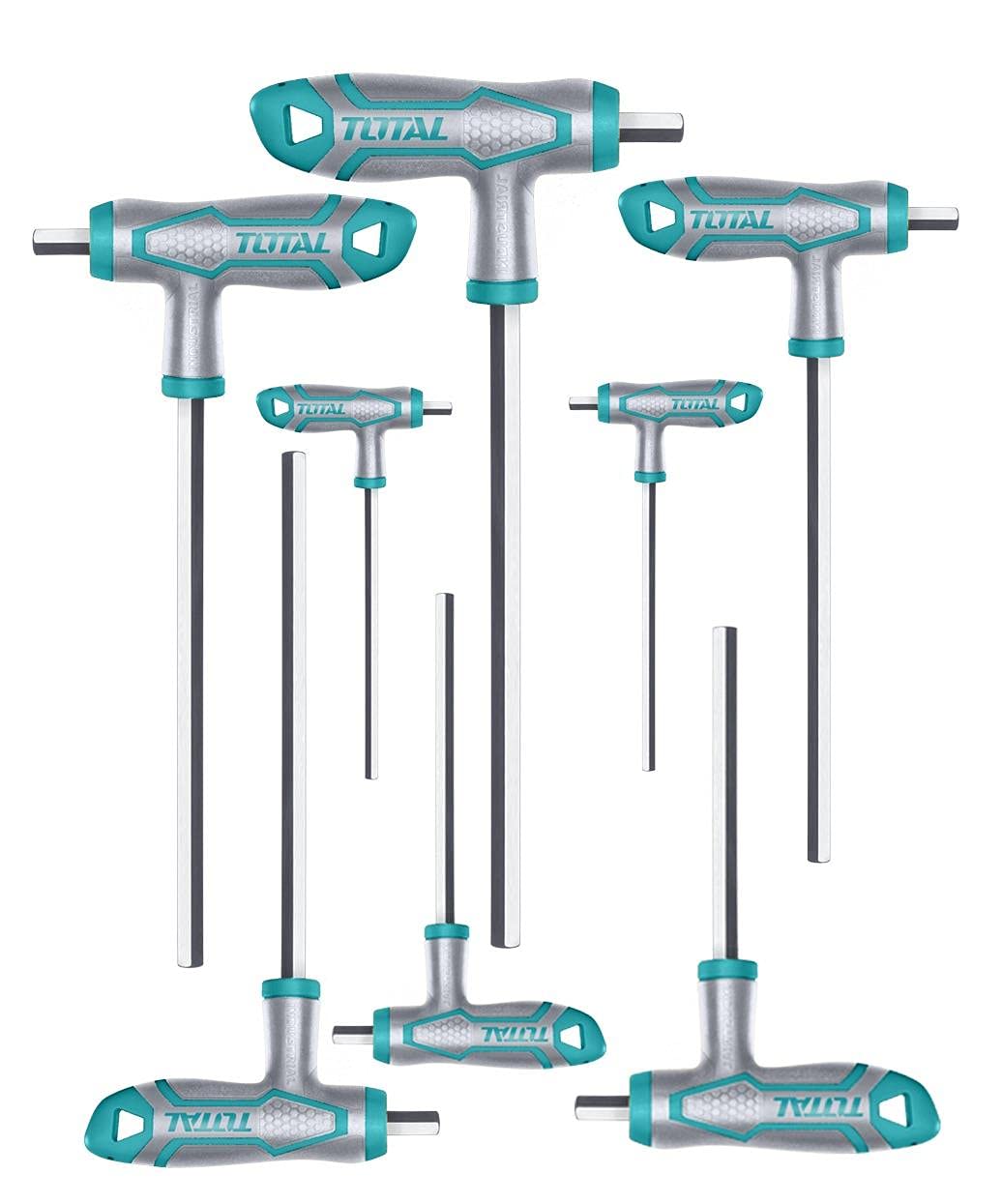 TOTAL T-HANDLE HEX WRENCH SET 8PCS THHW8081