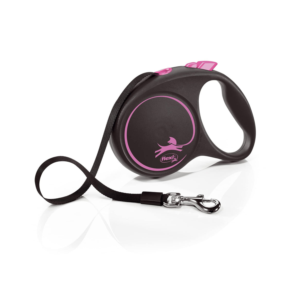 Flexi Black Design L Tape 5m, black/pink