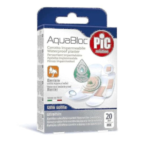 Aquabloc Mix Anti bacterial Plasters 20 pcs - 2725071595481