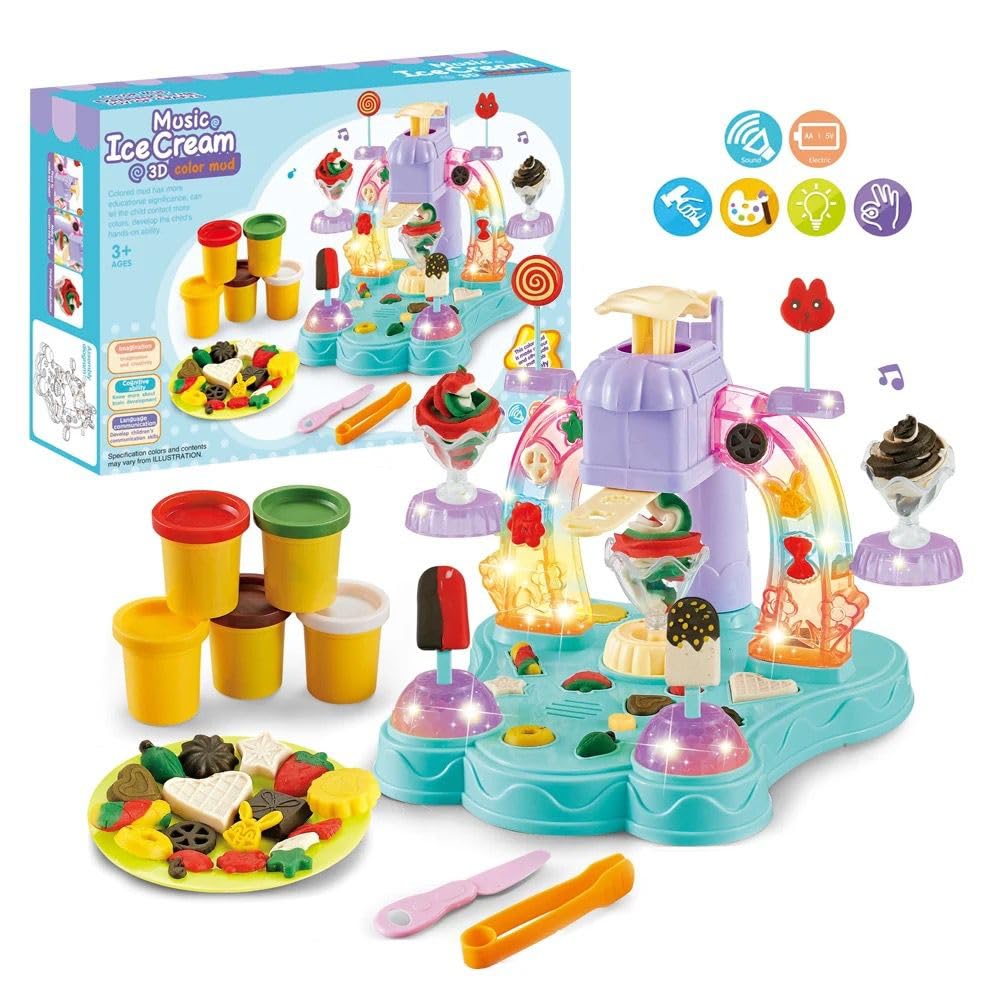 Music Ice Cream 3D Color Mud