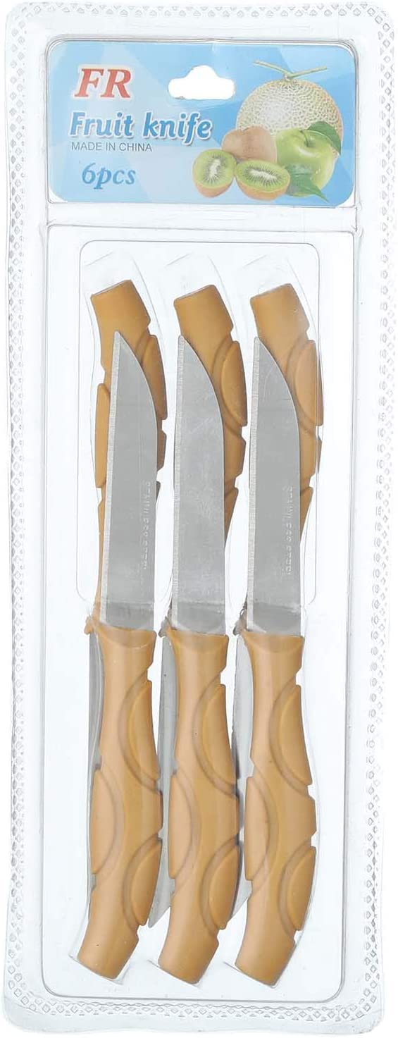 elyassin fruit knife set - 6 pieces, multicolor