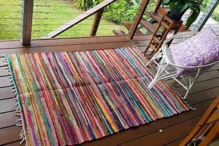 Egypt Antiques Handmade Kilim Carpet for Open Places, 70 cm x 200 Size, Multicolor