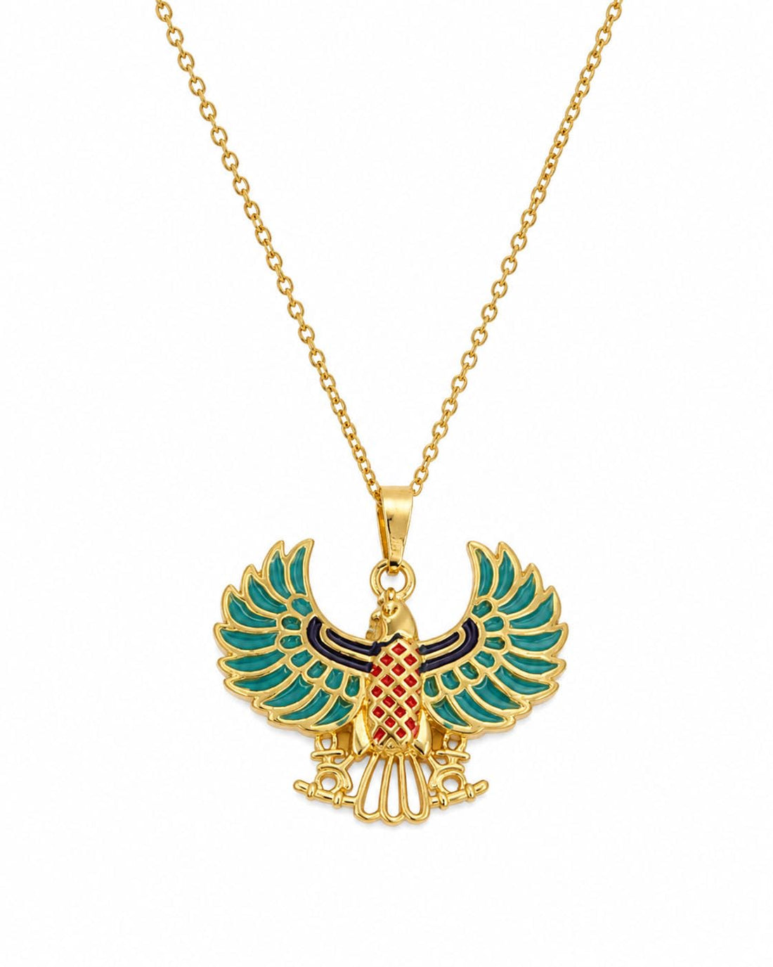 immatgar pharaonic necklace jewelery ancient Egyptian souvenirs gifts from Egypt for Women birthday -mother day (Horus)