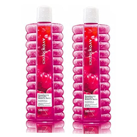 Avon raspberry & cassis scent raspberry delight bubble bath 1000ml