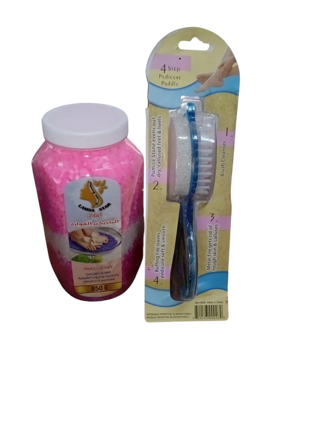 Pedicure Kit 4 * 1 File + Salts (Effervescent Pedicure)
