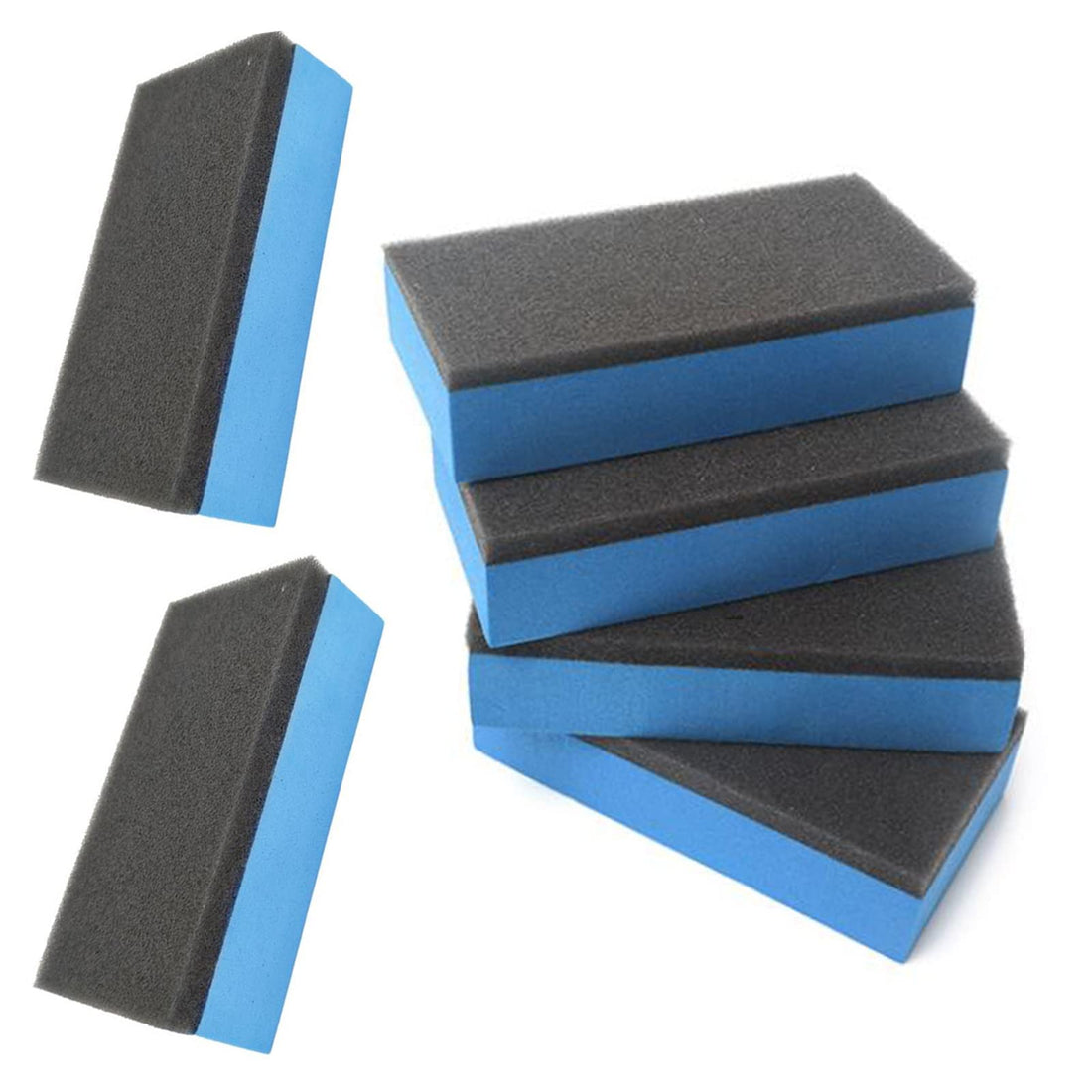 NA 6 Pcs Car Ceramic Coating Sponges Car Polishing Sponges Household Super Absorbent Cleaning Polish Pads for Washing Car Care, Home