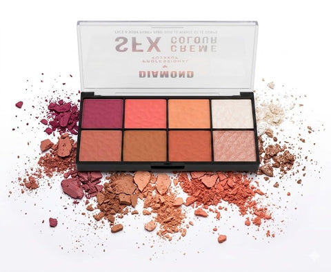 Colors HIGHTLIGTER Palette Makeup,Rose Gold Brown Nude Matte Shimmer Eye Shadow Powder Palette,Naturing-Looking Long Lasting Waterproof- cover 8 COLORS