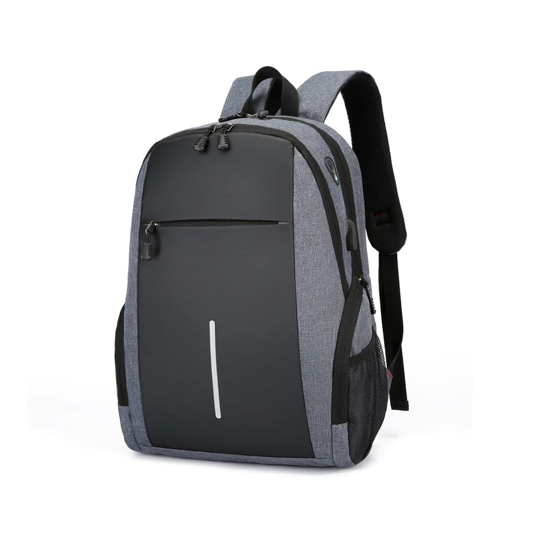Men's Backpack Simple Men's Backpack Large Capacity Laptop Bag Reading Waterproof Urban Bag (Color : Gray)