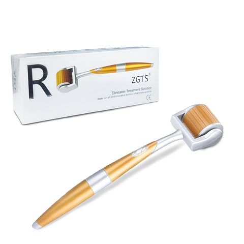 Beard Growth - Effective 1mm Derma Roller Kit for Stimulating Facial Hair Follicles, Improving Skin Elasticity, and Enhancing Hair Density. Safe, Precise, and Easy to Use at Home Daily.