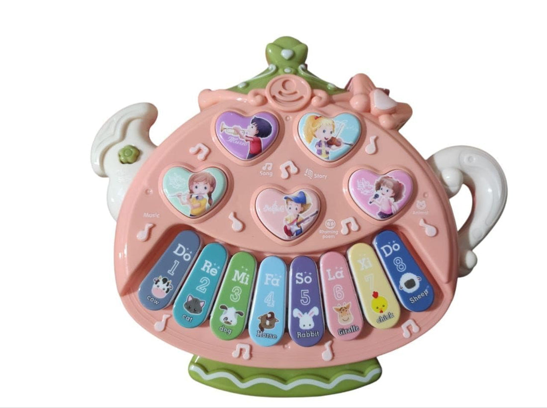 Plastic Little Teapots Electronic With Five Different Voice Modes For Kids - Multi Color