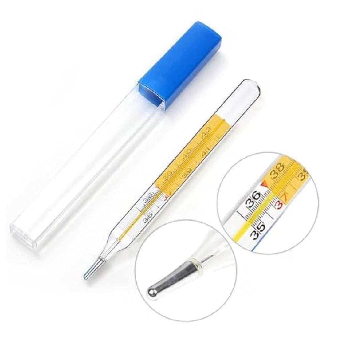 Mercury Body Temperature Thermometer - Wide Mercury Thermometer