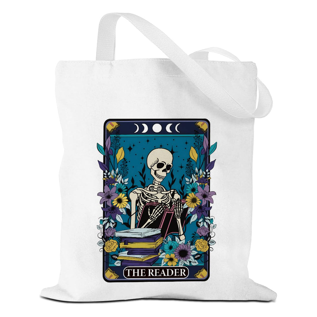 MQBMQB Book Lovers Gifts Tote Bag Bookish Gifts Teacher Gifts Reusable Grocery Bags Librarian Gifts for Readers