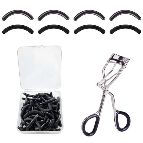 40 Pcs Eyelash Curler Refills, Silicone Eye Lash Curlers Refill Pads Compatible with Tweezerman Eyelash Curler