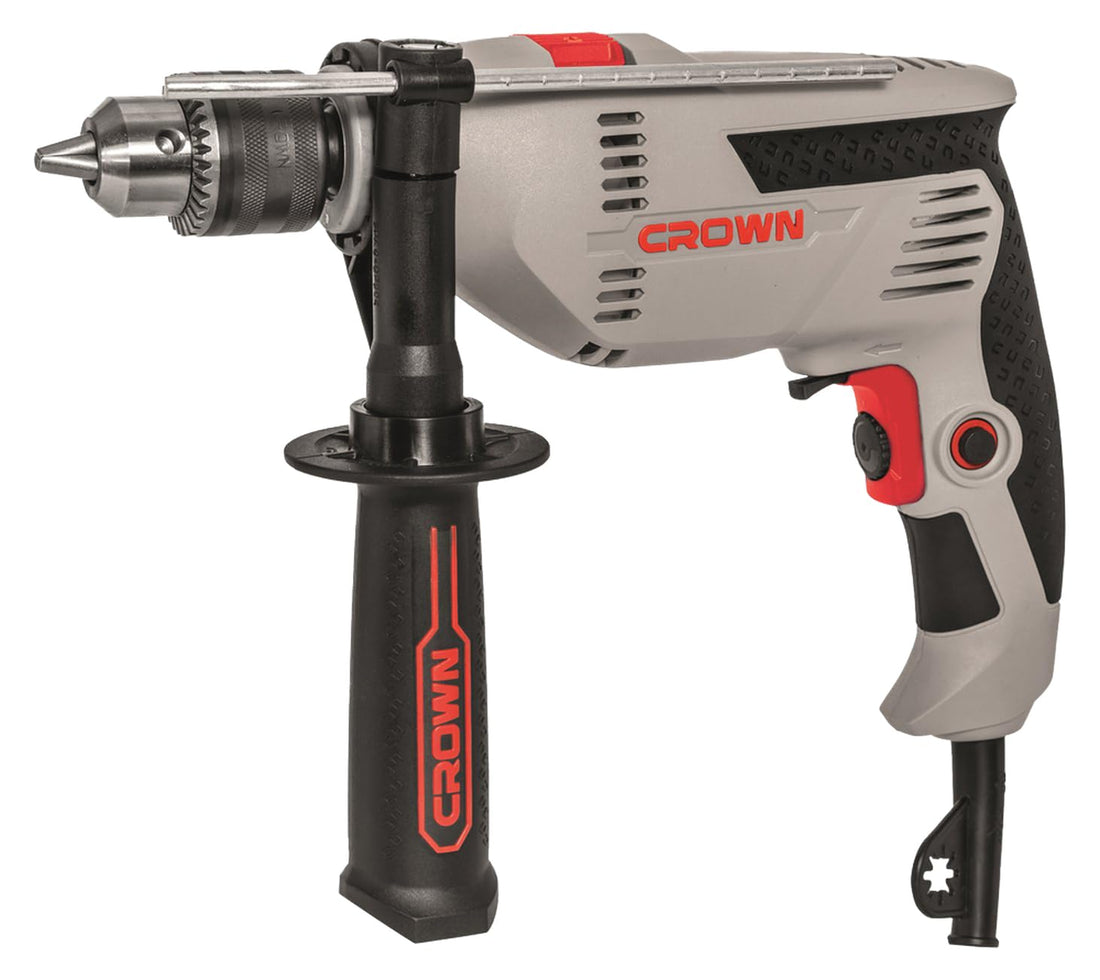 Crown CT10128 Impact Drill, 600 Watt - 13 mm