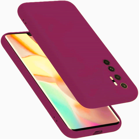Generic Mi Note 10 Lite Silicone Case - Padded Inside, Full Camera Protection - Lavender