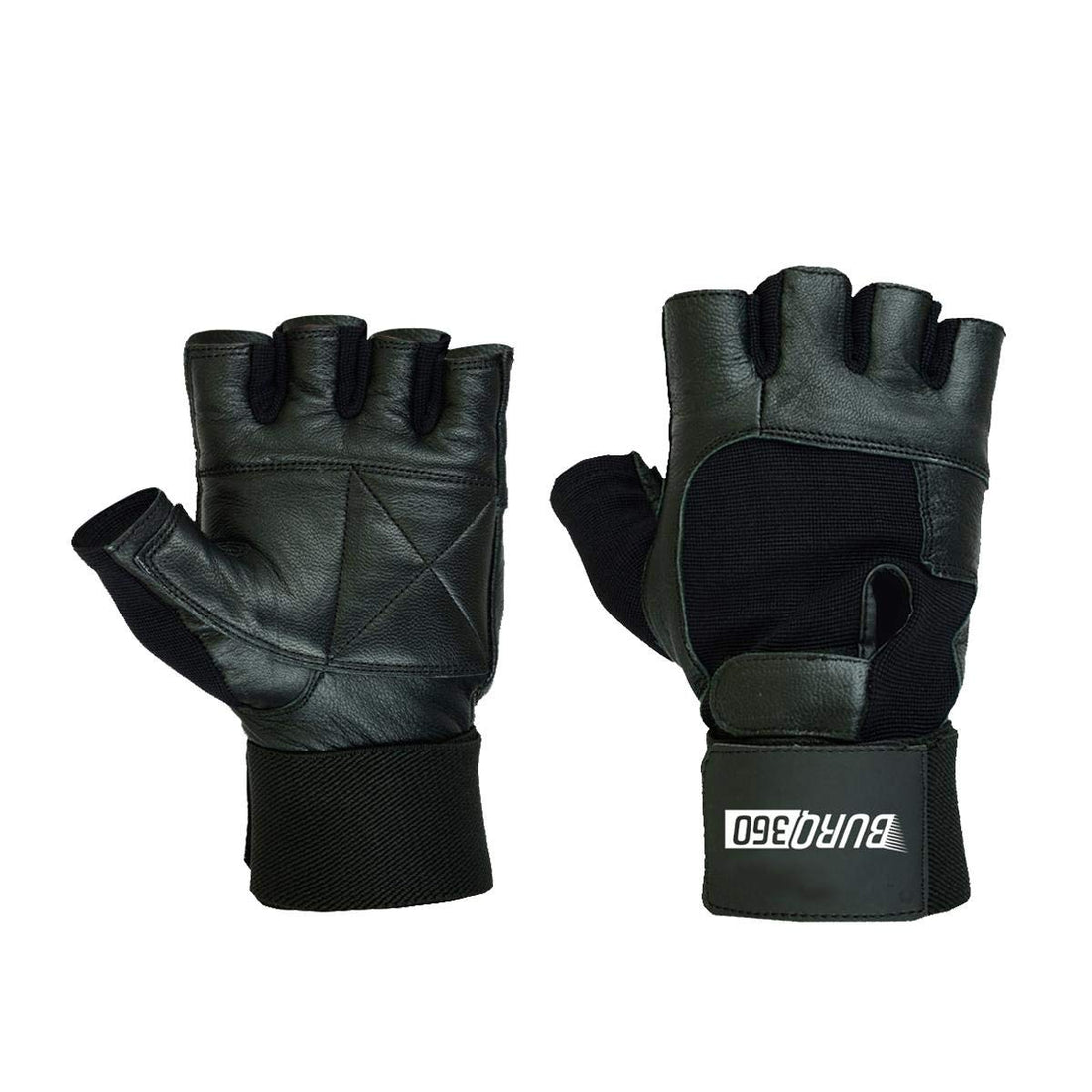 Weight Lifting Gloves with Adjustable Long Wrist Wraps And Extra Padding For Gym And Exercise