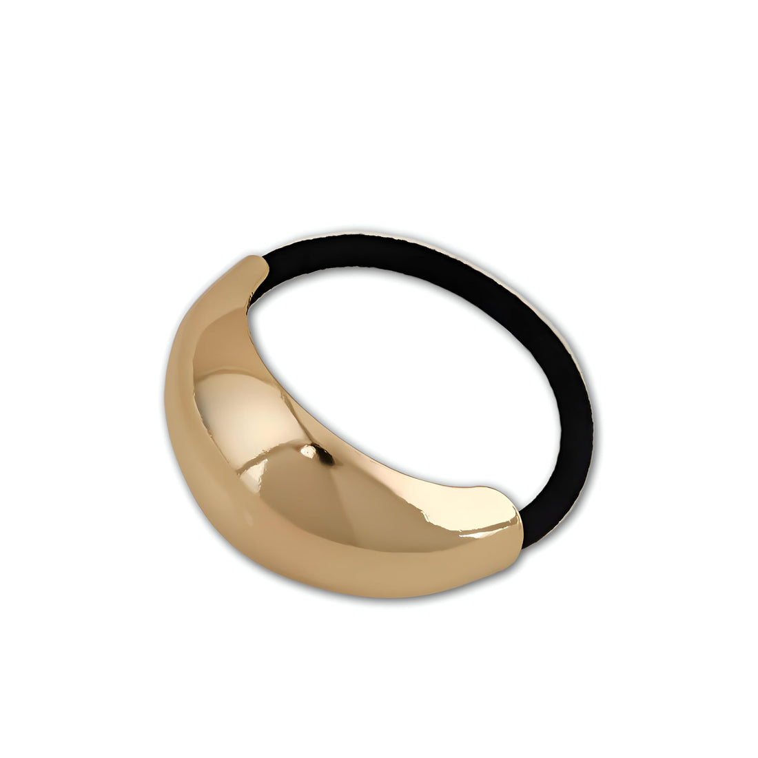 Adorable - Chic ponytail cuff holders with polished metal hair ties designed to complement women’s looks with comfort and elegance at home, work, or while traveling with ease (1Pc)
