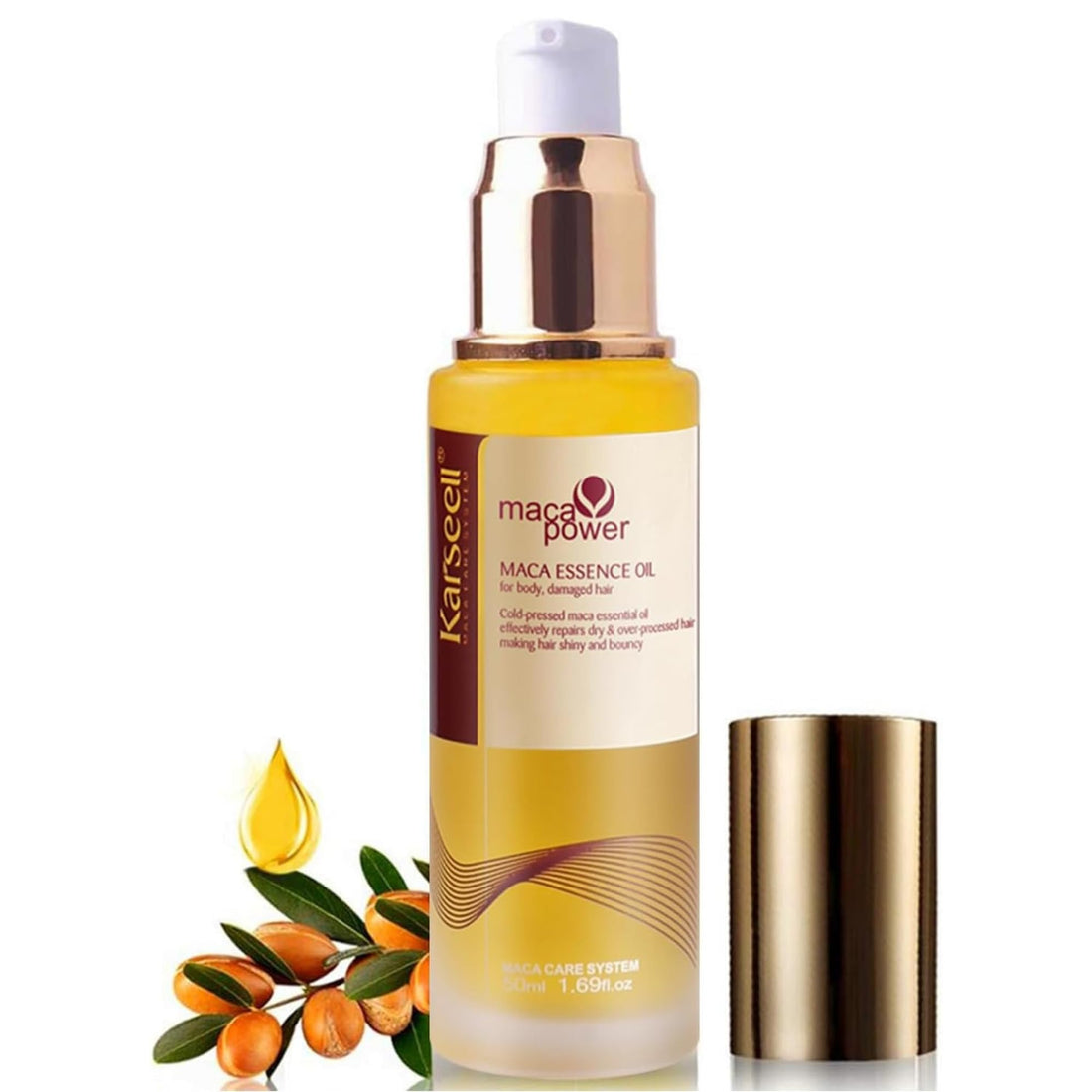 Karseell Maca Power Essence Hair Oil for Body and Damaged Hair 50 ml