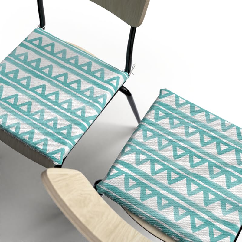 ART MOOD HOME Piera Seat Pad (Set Of 2) White * Mint Green 40W*40L CM
