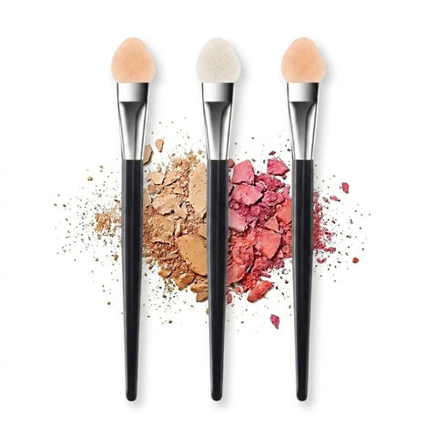 Set 3 Pcs Sponge Eyeshadow Brush Kits Eye Applicator Double Sided Reusable Eyemakeup Tool Multifunctional Make Up Accessories Fit Lip Beauty, Eye Shadow-17CM