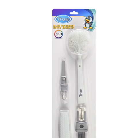 True 5-in-1 Multi-Functional bottle cleaning brush set