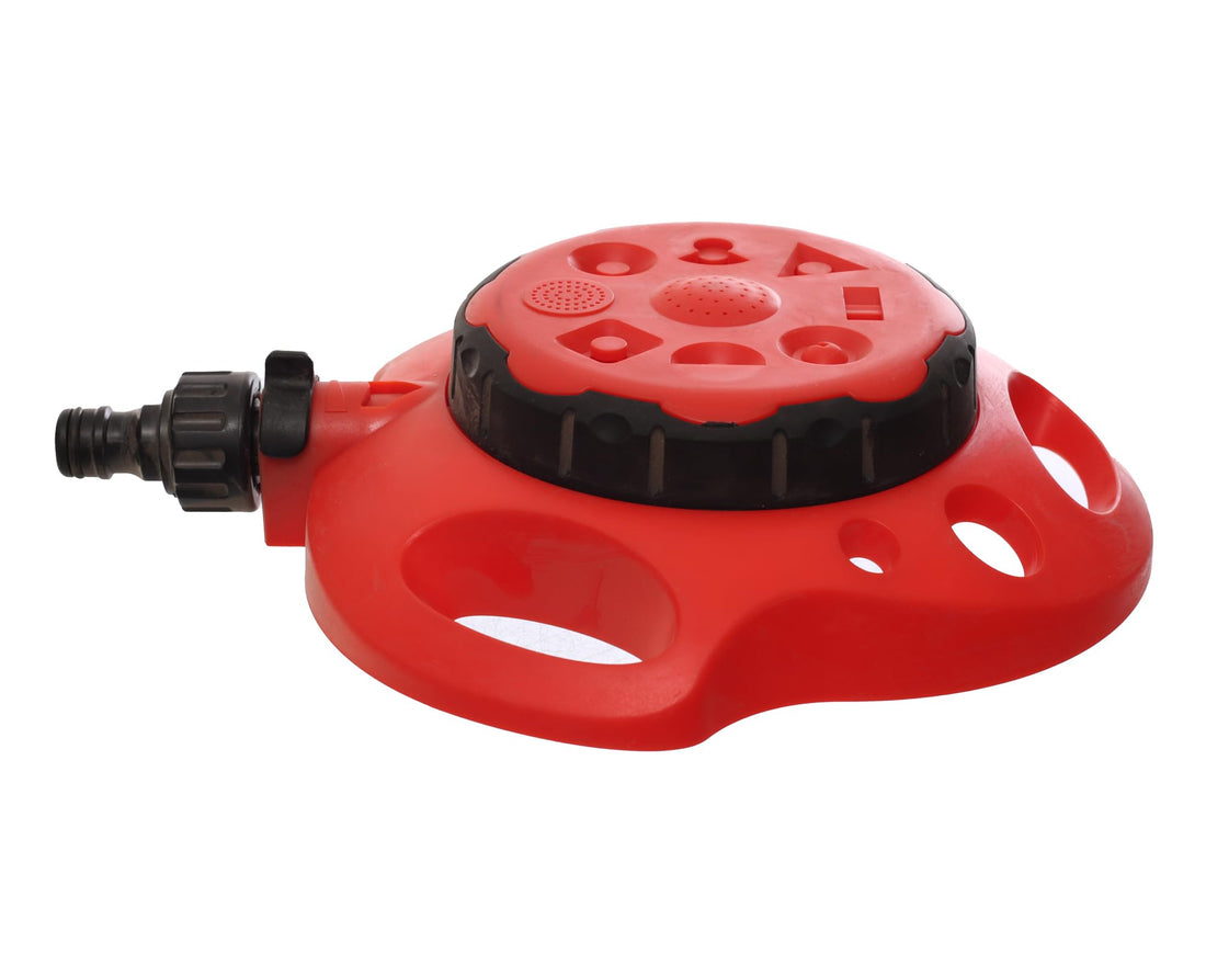 YATO 8-Function Sprinkler, Versatile Lawn and Garden Watering Tool with Multiple Spray Patterns for Comprehensive Irrigation