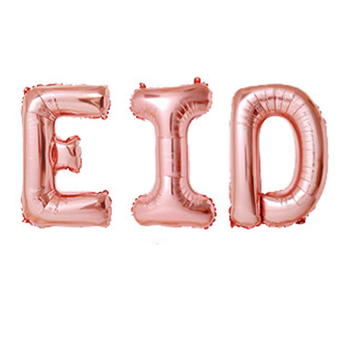 Eid Decoration Balloon,Eid Letter Foil Balloons Banner Set,Eid Mubarak Decorations for Home Garden Muslim Eid Party Decorations Supplies (Rose Gold)