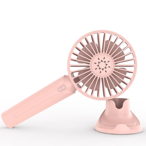 CHOKOVIE Handheld Pocket Fan, Mini Portable Fan 2600mAh Battery Operated Speed Adjustable USB Rechargeable Fan, USB Desk Fan with Base for Kids Girls Women Men Indoor Outdoor Travel - Multicolor