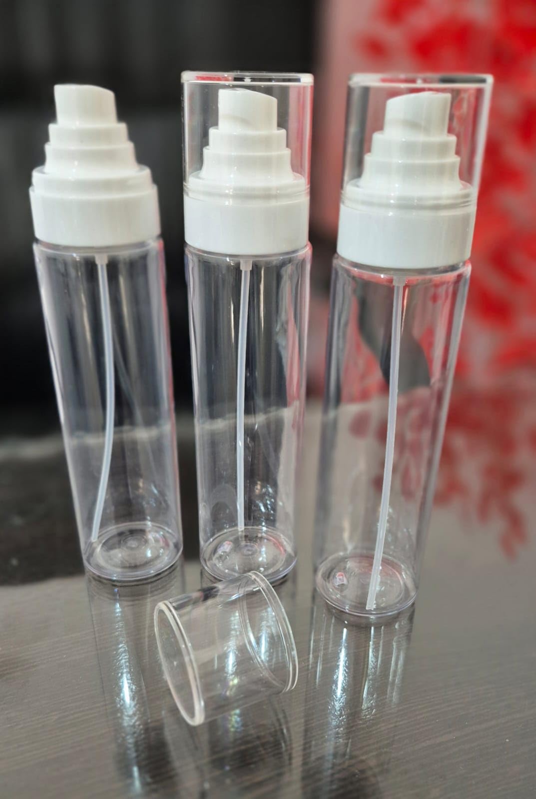 Spray Bottles Set of 3, 150ml Refillable Clear Spray Bottle Set for Spray, Perfume, Cosmetics, Makeup, Hair Spray and Other Liquids
