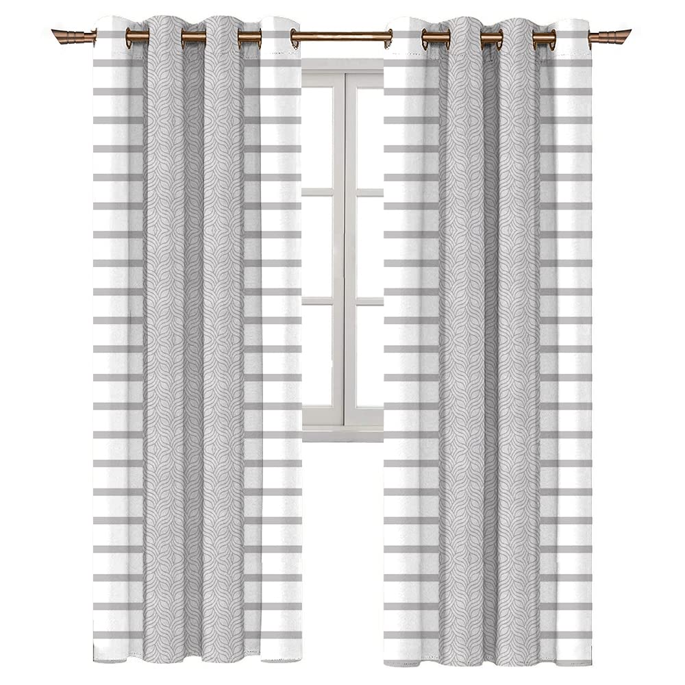 Naguib Selim M.C 355 OFFER 3D 2 Printed Curtain for Living Room and Bedroom, Multi Color, 280 * 140 cm