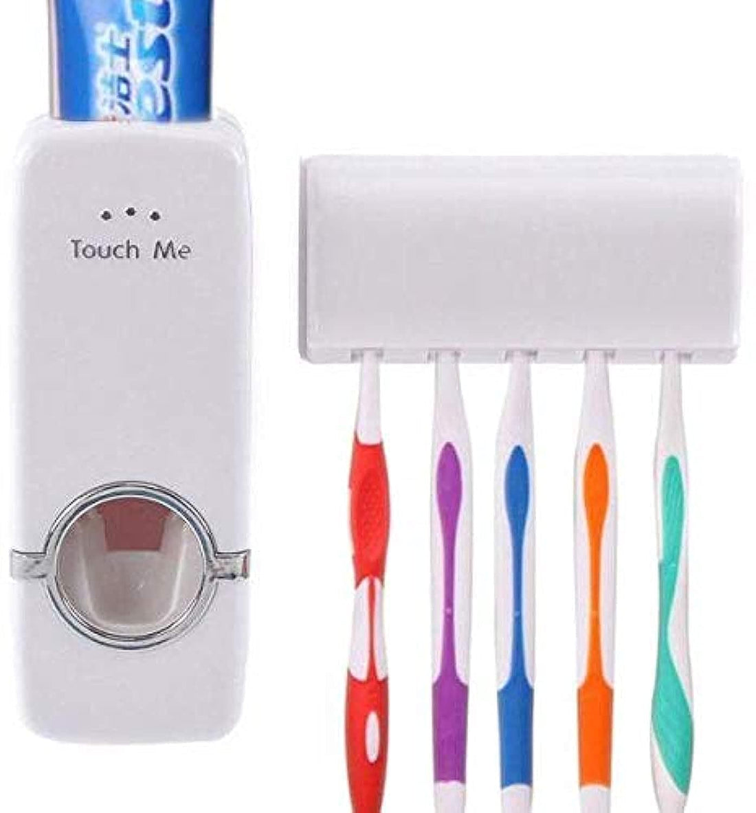 Generic Toothpaste Dispenser And Toothbrush Holder